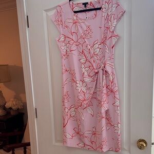 Floral Pink and White Dress by Talbots
